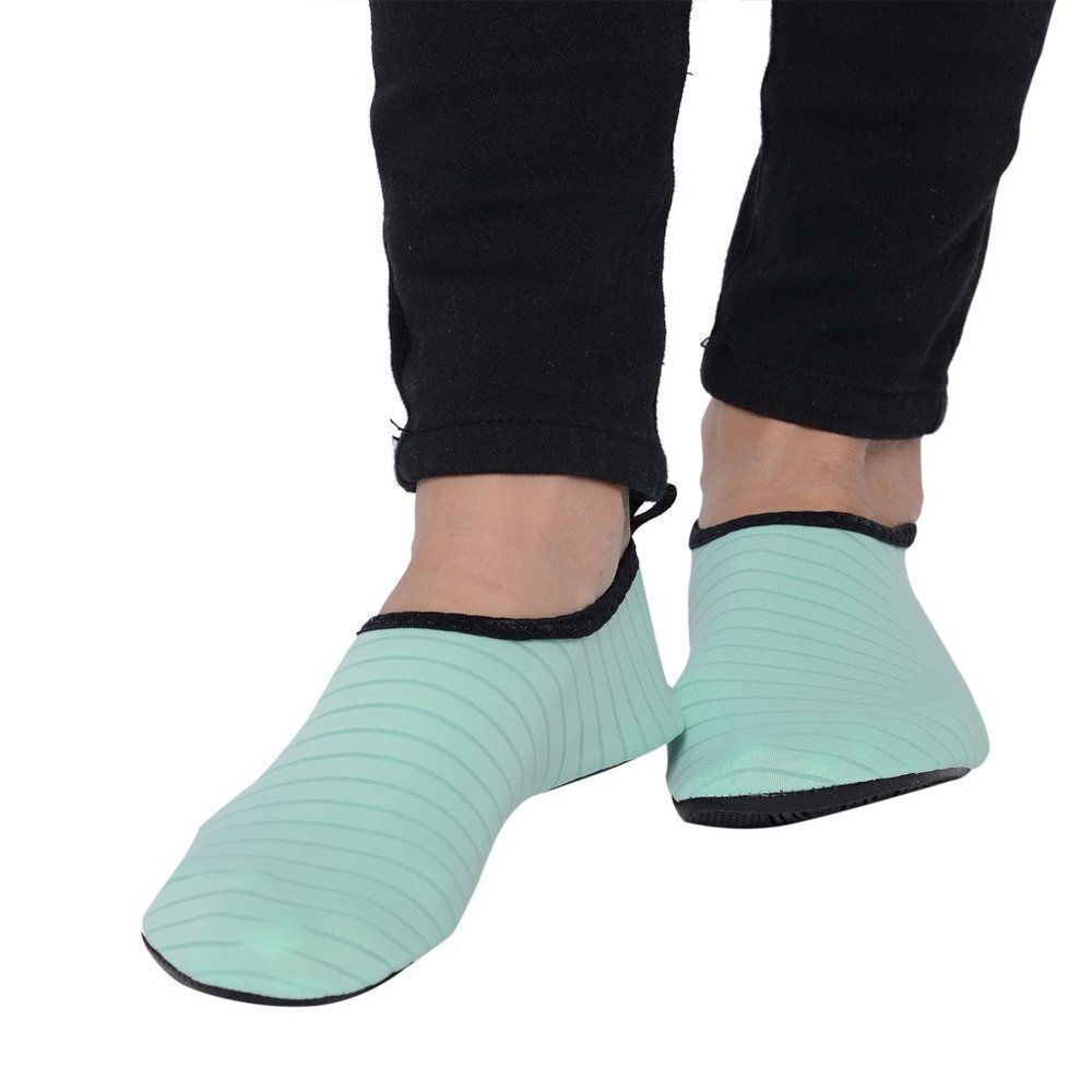 Water Shoes Barefoot Quick-Dry Aqua Socks (9-10) Mint Green